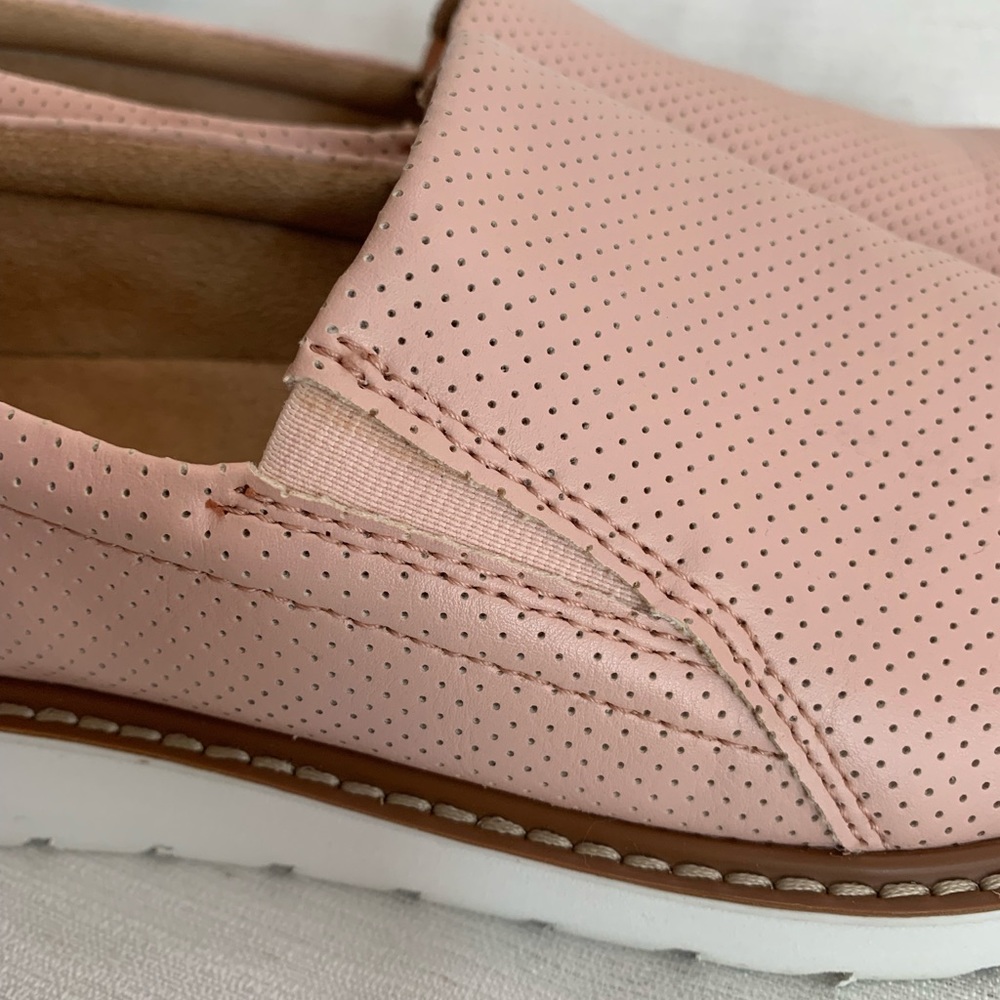 Naturalizer Effie Rose Pink Faux Leather Slip On Comfort Loafers Woman’s 8.5M - Picture 4 of 12